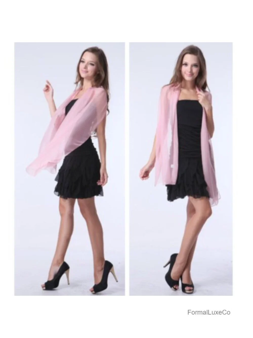 Silky Soft Chiffon Scarf Wrap, Lightweight Polyester Fashion Scarf
